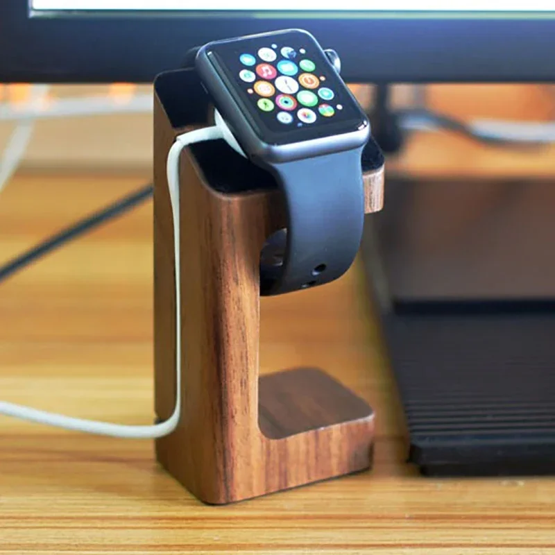 Apple Smartwatch Accessories - 木製アップルウォッチ充電スタンド,デスクスタンド,充電ステーション,オリジナルアクセサリー