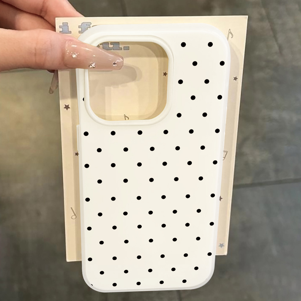 Samsung Galaxy S24 - ミニマリストポルカドット防塵ケース サムスンギャラクシーS26 S21 S25 S24 S23