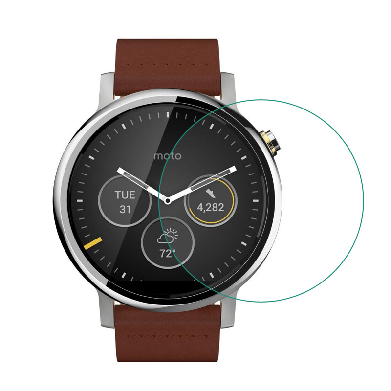Motorola Smartwatch Accessories - 強化ガラス保護フィルムガードモトローラモト360 42ミリメートル46ミリメートル1 & 2世代2ndスポーツウォッチスクリーンプロテクターカバー