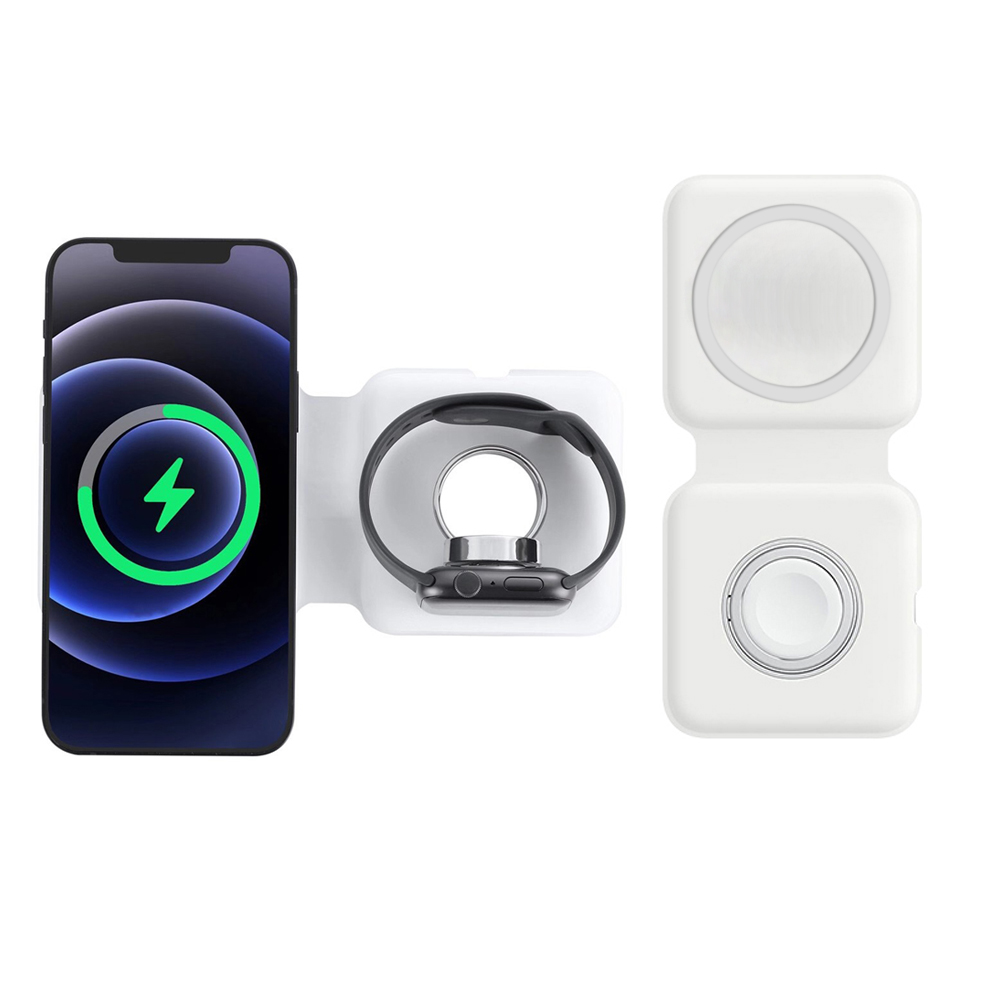Smartwatch X12 - 2IN1Magsafe Duo 磁気ワイヤレス充電器ドックiphone 12プロ11Pro xs最大xr ×