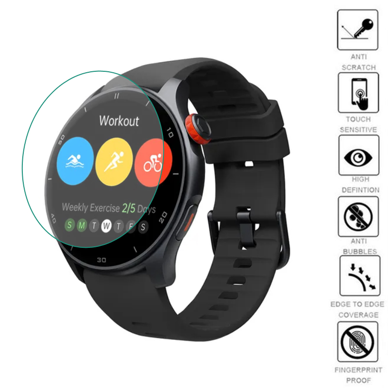 Motorola Smartwatch Accessories - Tpu-コネクテッドウォッチ用のソフト保護フィルム,透明なスポーツブレスレットlw10,画面保護カバー,5個