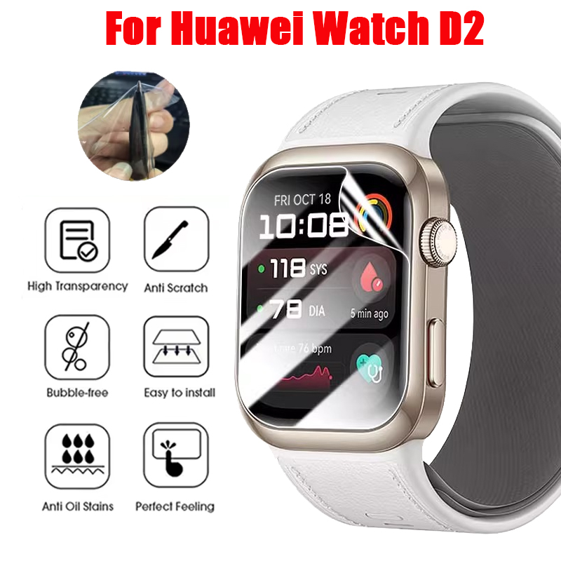 Smart Watch Accessories - Huawei Watch用TPUヒドロゲルフィルム,透明なソフトスクリーンプロテクター,スマートウォッチ,強化ガラスなし,アクセサリー