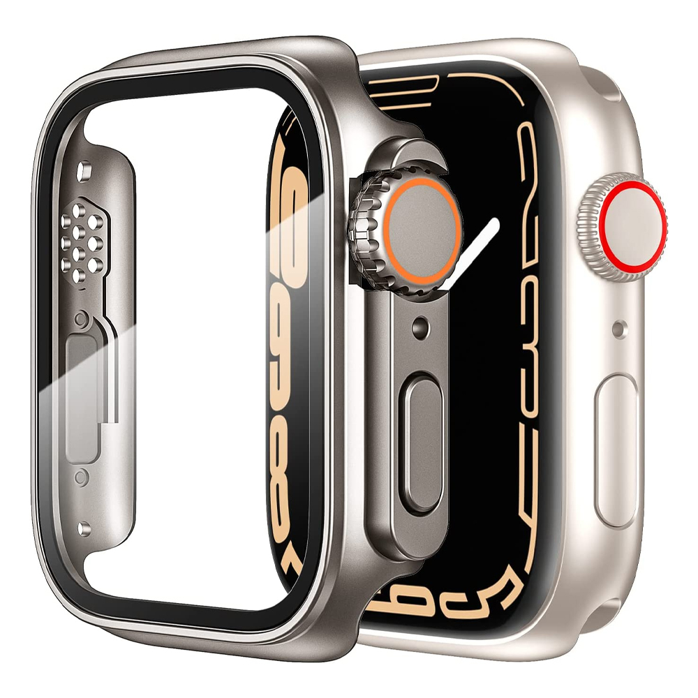 Apple Smartwatch Accessories - Apple Watch用スクリーンプロテクター,40mm,44mm,45mm,41mm,ガラスフィルム,iwatchシリーズ8 7 6 5 4
