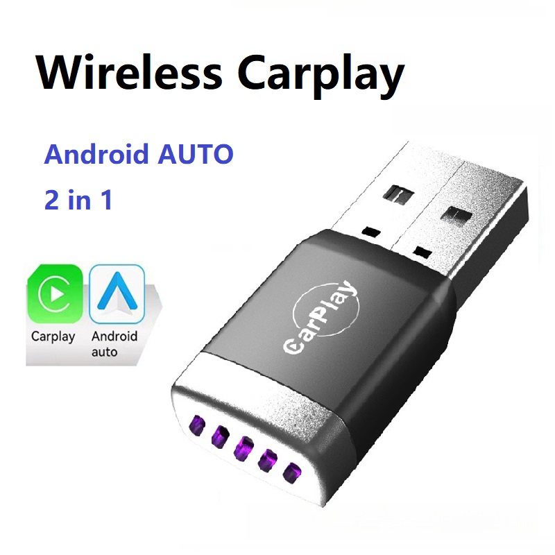Smartwatch Universal - 新しいワイヤレスCarPlay Android AutoアダプターUSBドングルスマートミニボックスプラグアンドプレイユニバーサル（VW、トヨタ、日産、ホンダ、フォード、ベンツ対応）