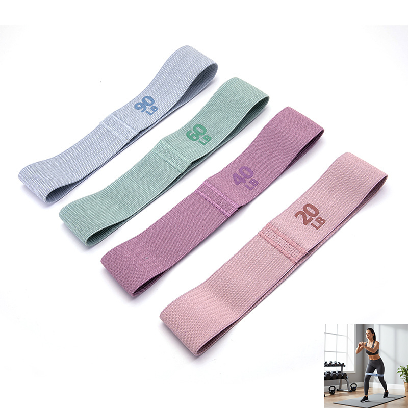 Milanaise Mesh Band - かぎ針編みの滑り止めヨガレジスタンスバンド、臀筋トレーニング用弾性フィットネスプルバンド、お尻の引き締め、脚のストレッチ、ホームジムトレーニング用