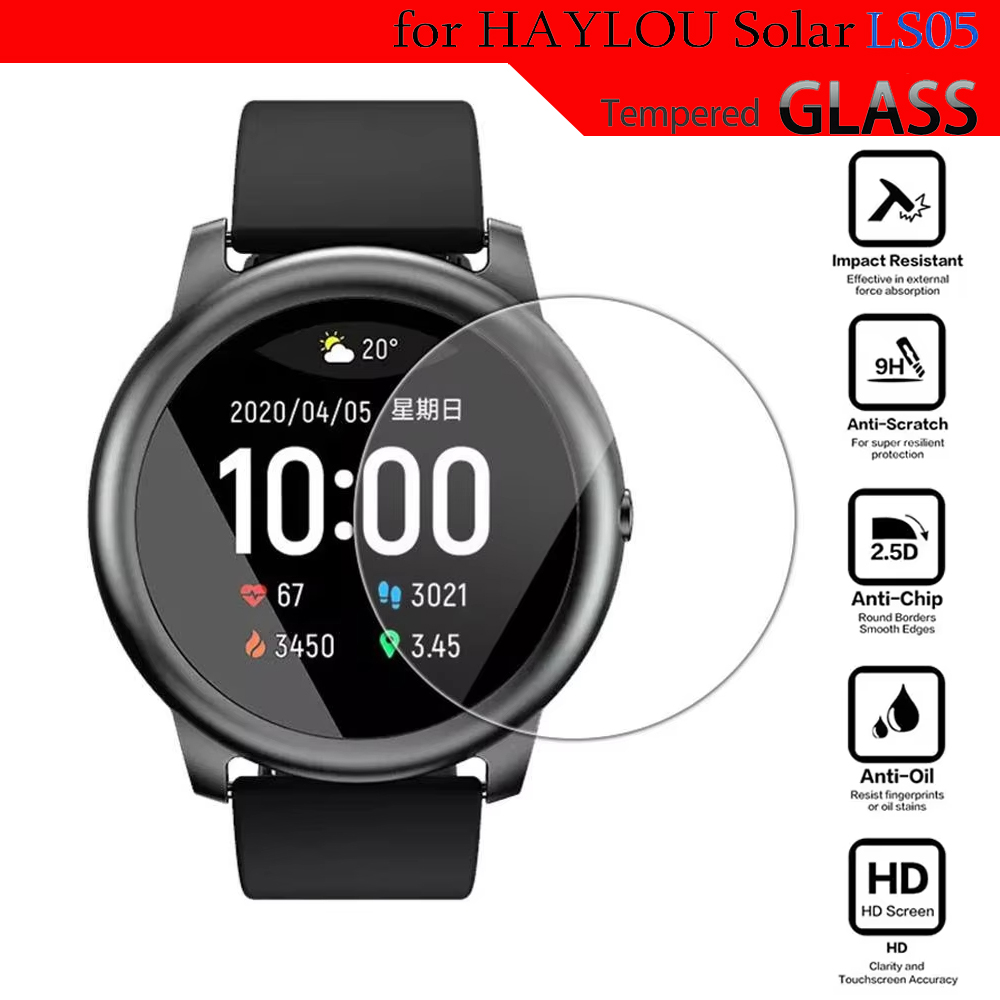 Smart Watch Accessories - 強化ガラス HayLou ソーラー LS05 スマートウォッチアクセサリーフルカバレッジ HD
