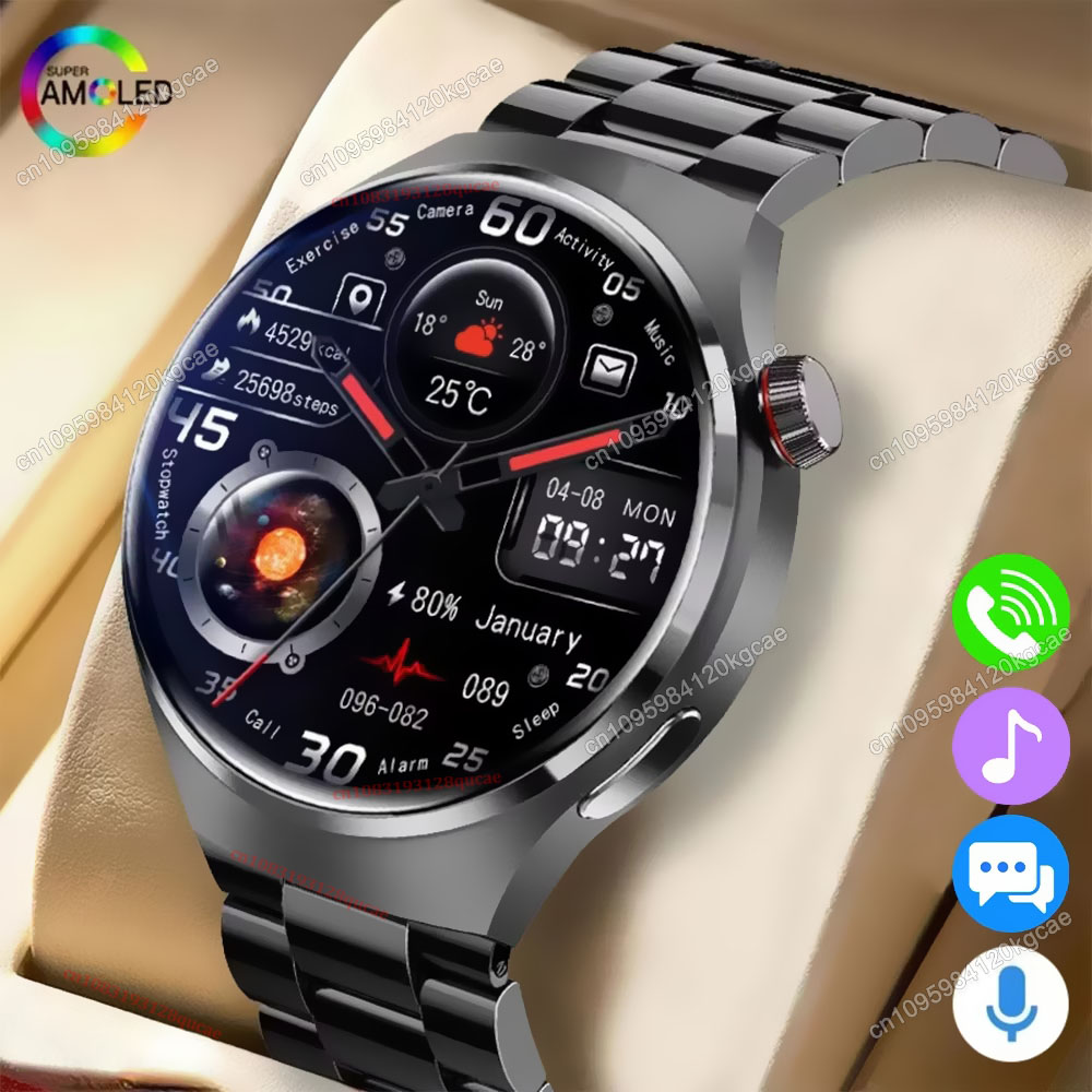 Smartwatch X12 - 2026年新型メンズスマートウォッチ1.5インチHDディスプレイ健康トラッキングBluetooth通話音声アシスタントスポーツ防水スマートウォッチHw12