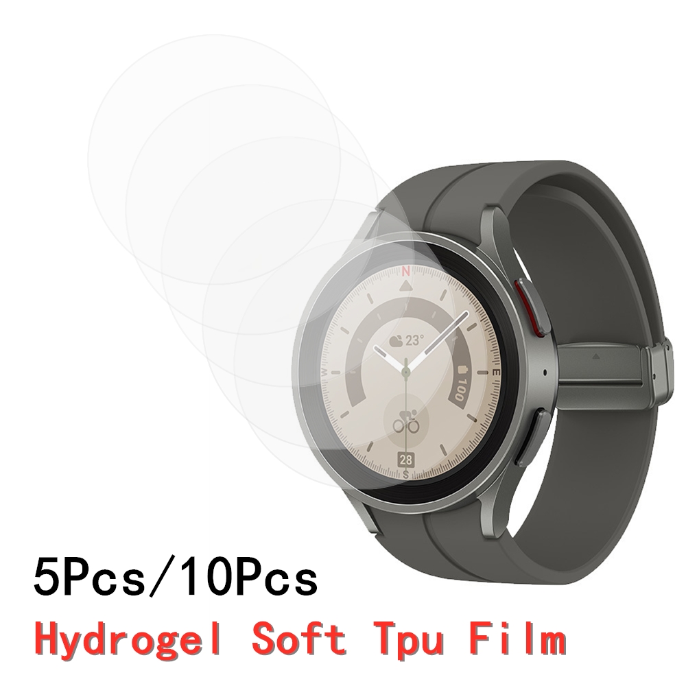 Motorola Smartwatch Accessories - 5枚/10枚入り スマートウォッチ用ハイドロゲルフィルム 汎用 丸型腕時計 直径33 34
