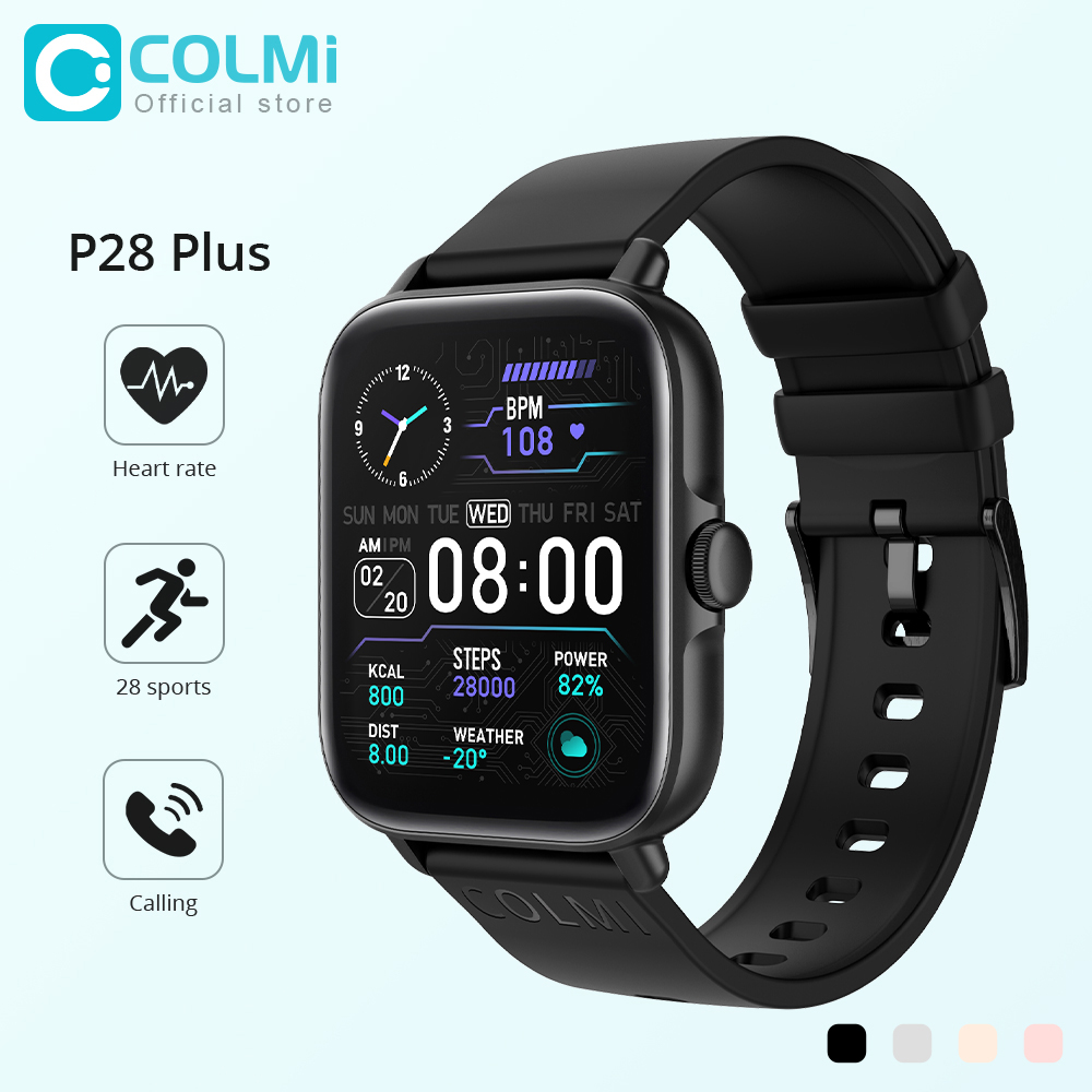 Smartwatch Faces - COLMI P28 プラス Bluetooth 応答通話スマートウォッチ男性 IP67