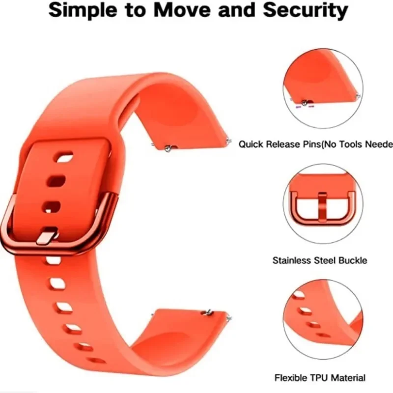 ウォッチ用シリコンストラップ,腕時計用20mm/22mm,A - Titan Smartwatch Accessories のレビューと価格