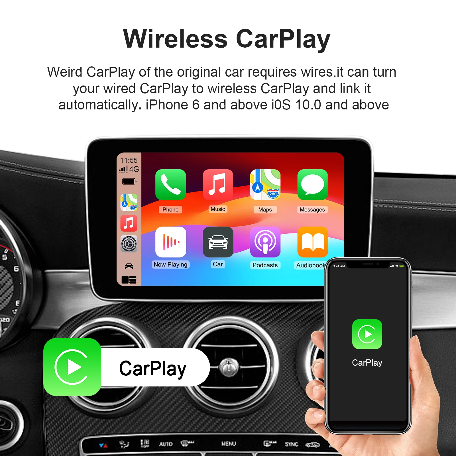 Android 11搭載CarPlay AIボックス、有線接 - Smartwatch Universal のレビューと価格