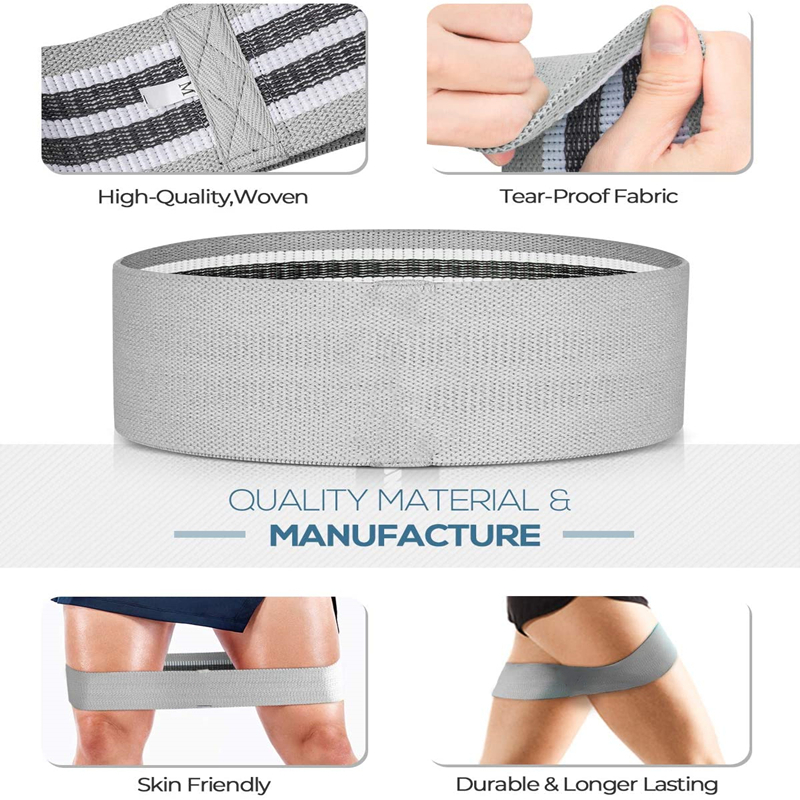 3個女性男性生地抵抗バンドセット弾性スポーツヨガフィットネス - Milanaise Mesh Band のレビューと価格