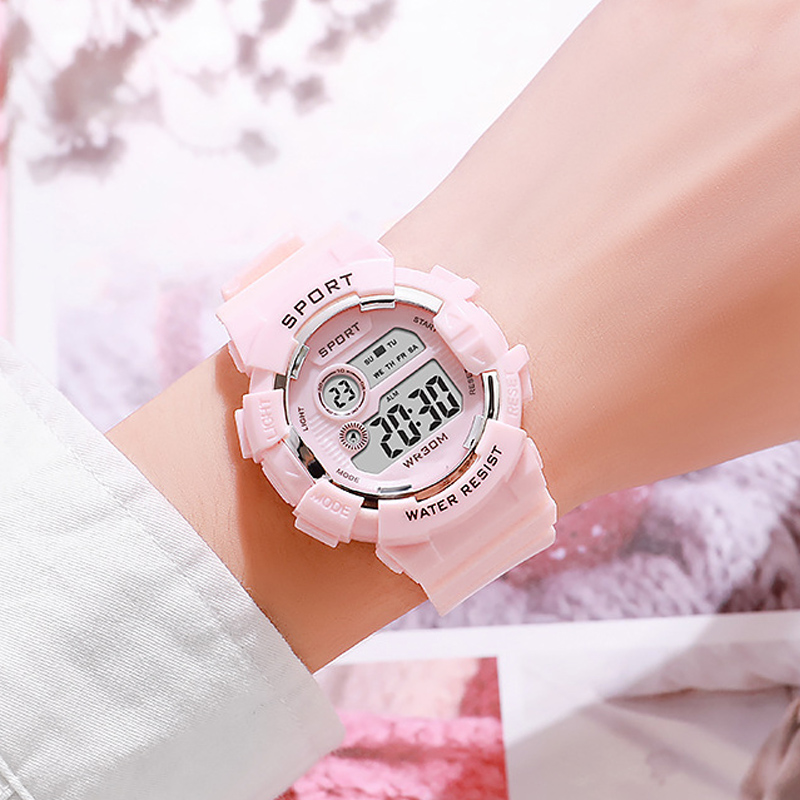ファッションキッズ腕時計発光防水スポーツデジタル腕時計目覚ま - Smartwatch Touch のレビューと価格