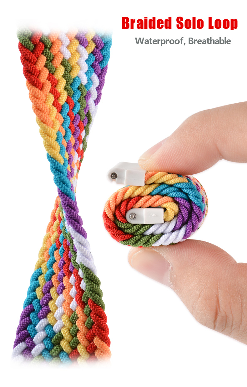 サムスンギャラクシーウォッチ用編組ソロループストラップ、ナイ - Solo Loop Strap のレビューと価格