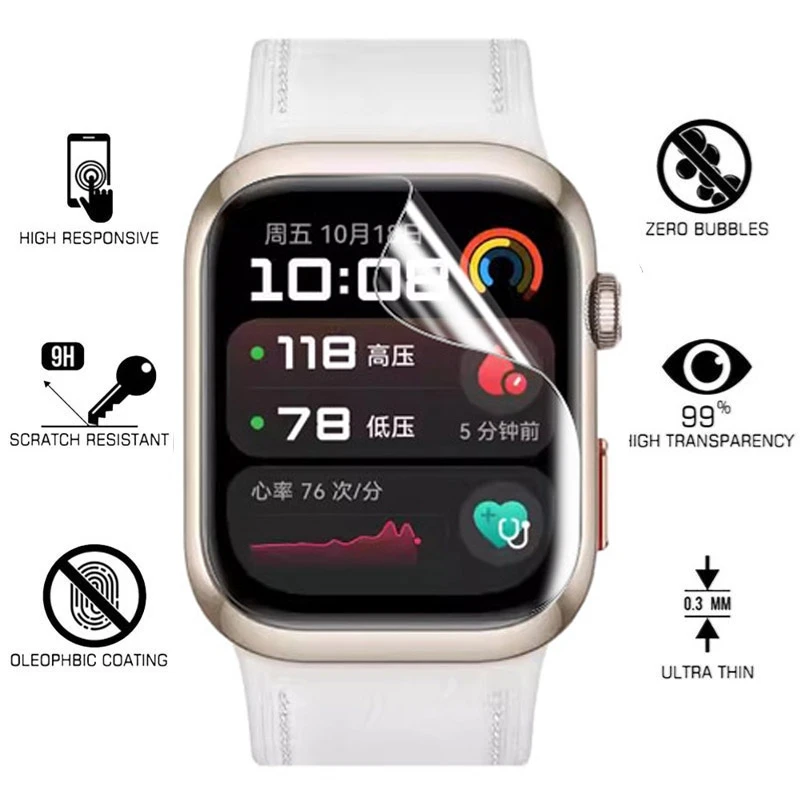 Huawei Watch用TPUヒドロゲルフィルム,透明なソ - Smart Watch Accessories のレビューと価格