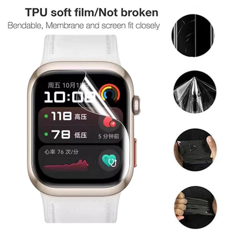 Huawei Watch用TPUヒドロゲルフィルム,透明なソ - Smart Watch Accessories のレビューと価格