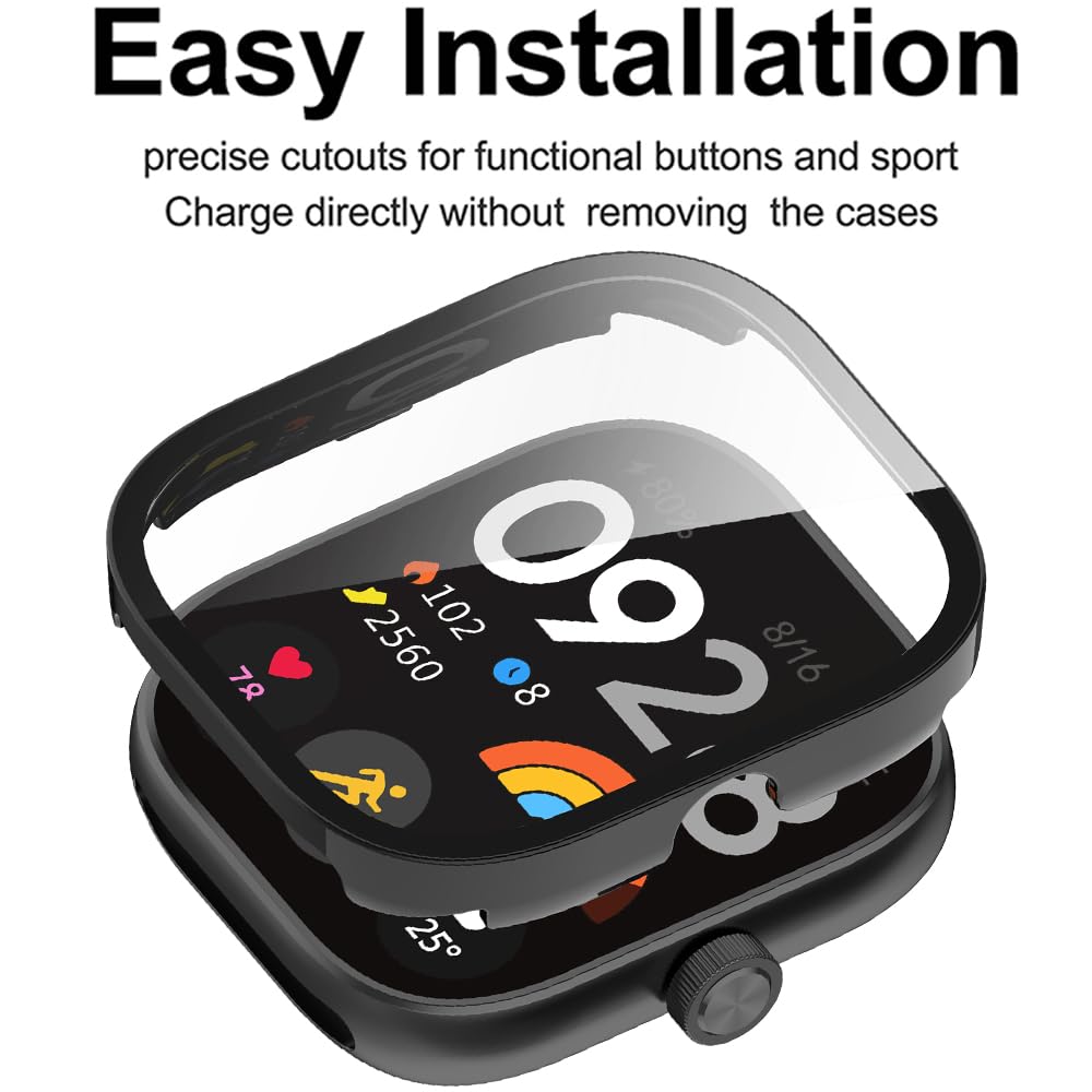 強化ガラス + ケース Xiaomi Redmi Watch - Smartwatch Watch Accessories For Women のレビューと価格