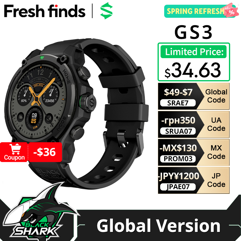 【世界初公開】Blackshark GS3スマートウォッチ  - Smartwatch Faces のレビューと価格