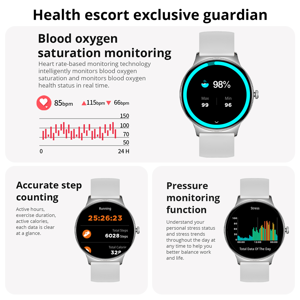 COLMI-女性用コネクテッドウォッチ,防水,1.43インチ - Smartwatch Faces のレビューと価格