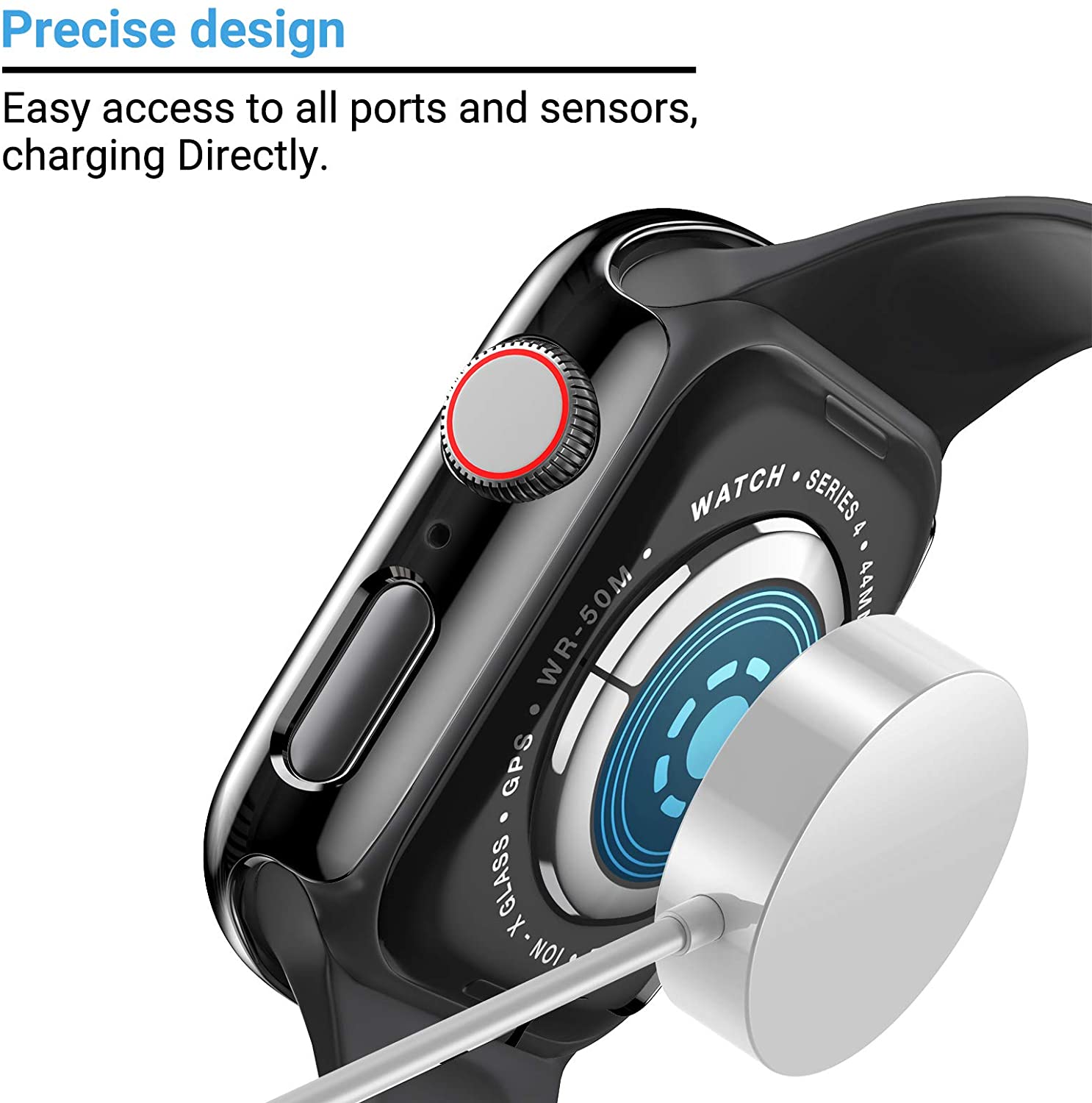 ガラス + カバー Apple Watch ケース 44 ミ - Apple Smartwatch Accessories のレビューと価格