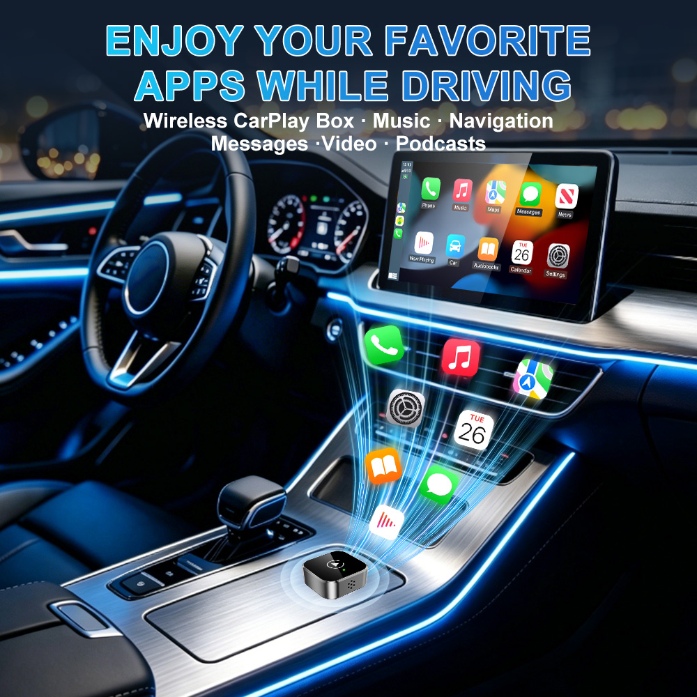 ワイヤレスCarPlay Android Autoアダプター - Smartwatch Universal のレビューと価格
