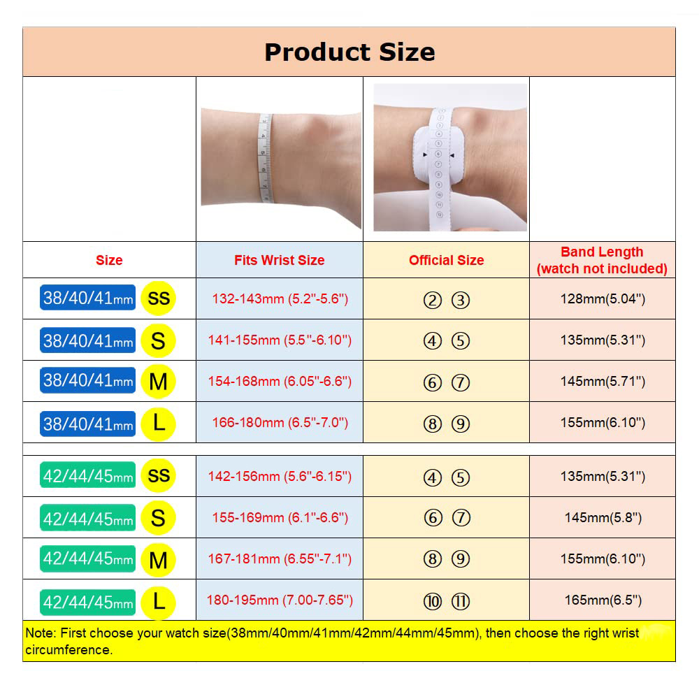 アップルウォッチ用編組ソロループ,バンド44mm, 45mm - Solo Loop Strap のレビューと価格