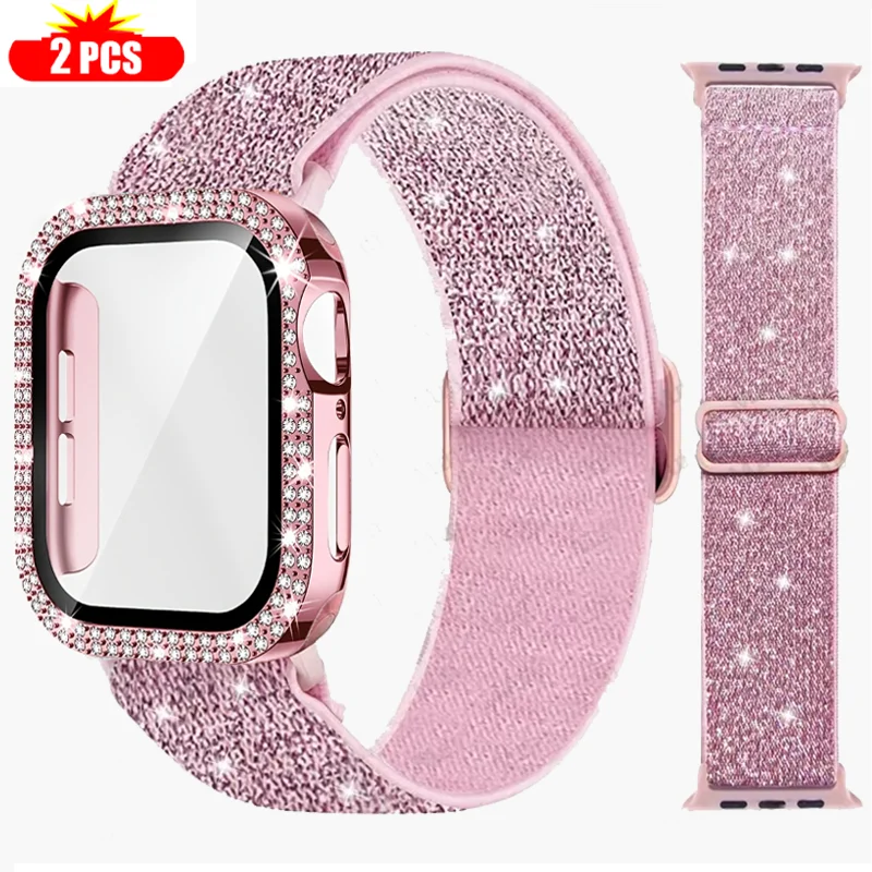 バンド + ケース Apple Watch 45 ミリメート - Smartwatch Watch Accessories For Women のレビューと価格