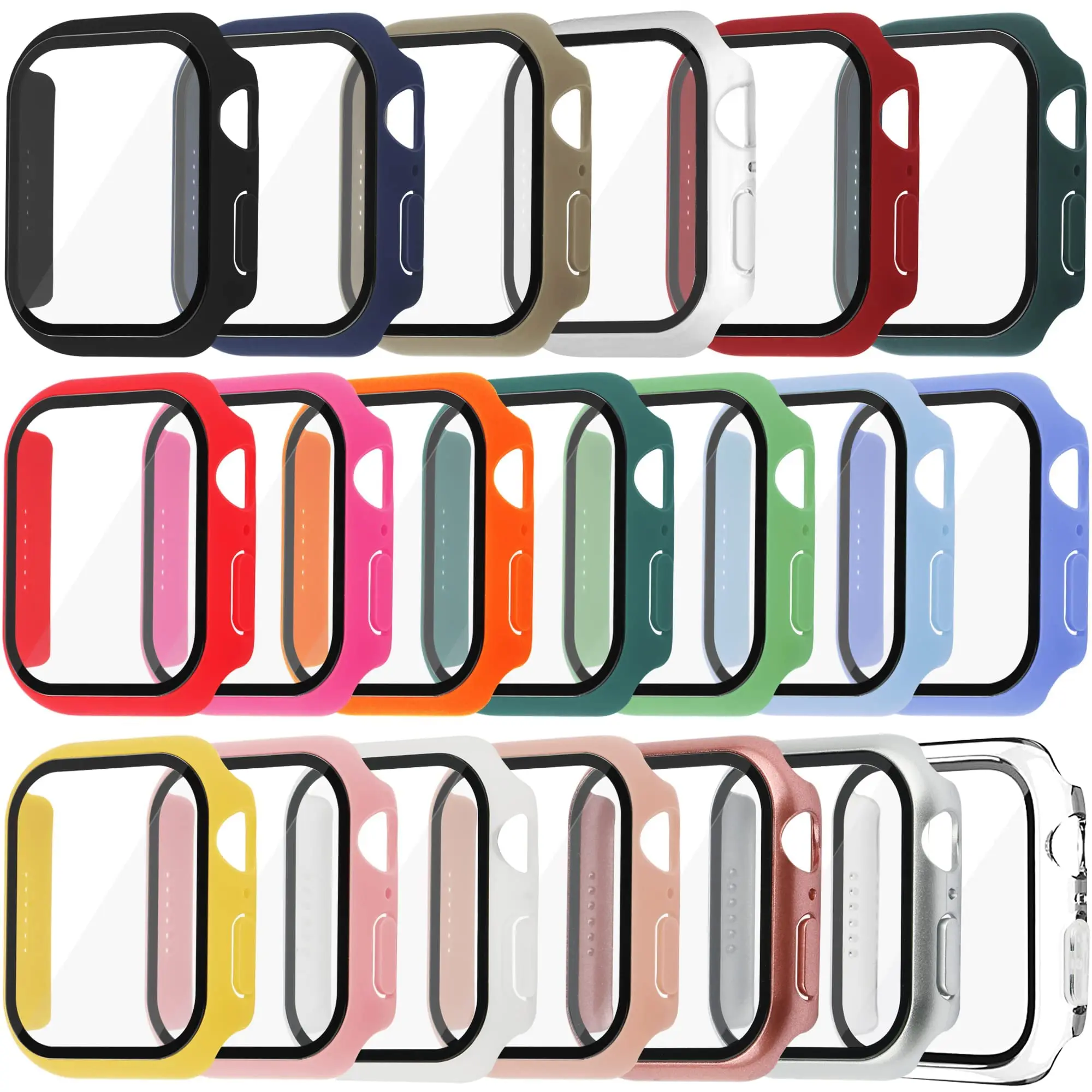 強化ガラス + カバー Apple Watch ケース 45 - Apple Smartwatch Accessories のレビューと価格