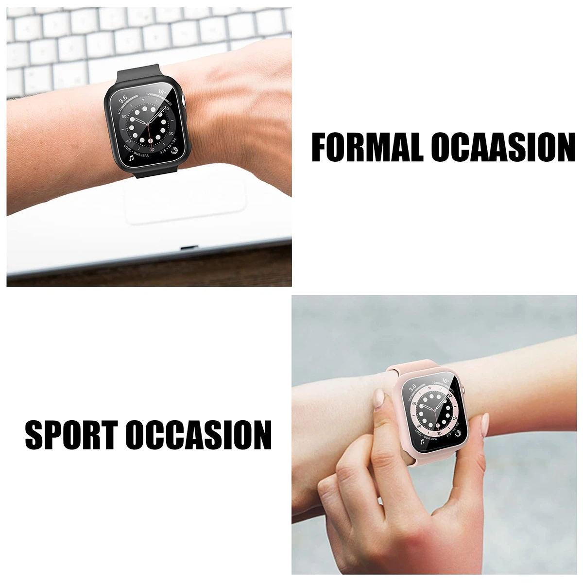 強化ガラス + カバー Apple Watch ケース 45 - Apple Smartwatch Accessories のレビューと価格