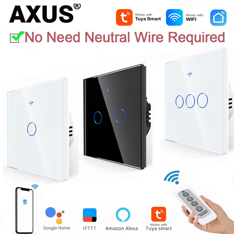AXUS EU WiFiスマートライトスイッチ、ニュートラル - Smart Accessories のレビューと価格