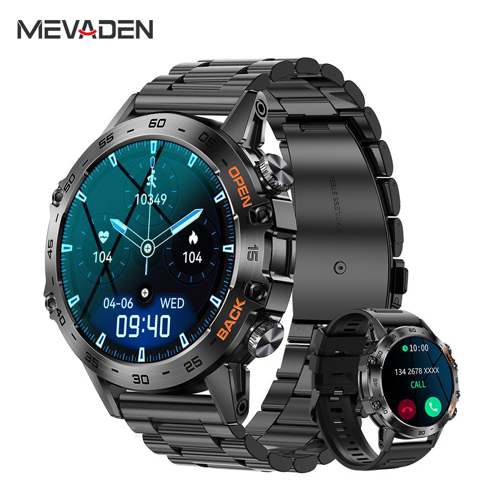 MEVADEN スチール製1.39インチメンズ高級スマートウ - Smartwatch Faces のレビューと価格