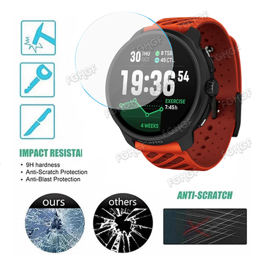 強化ガラス保護フィルムガードスントレース 2/レース S ス - Smart Watch Accessories のレビューと価格