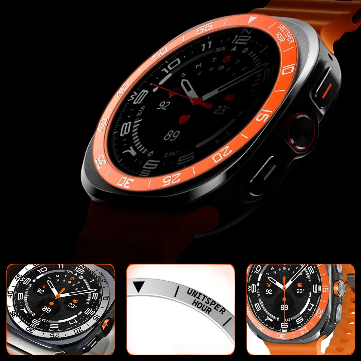 金属カバーベゼルリングケース三星銀河時計 7 ウルトラ 47 - Samsung Smartwatch Ultra Accessories のレビューと価格