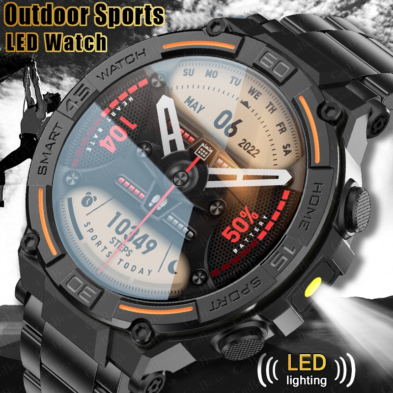 アウトドアミリタリーラギッドスマートウォッチ メンズ GPS - Smartwatch Faces のレビューと価格