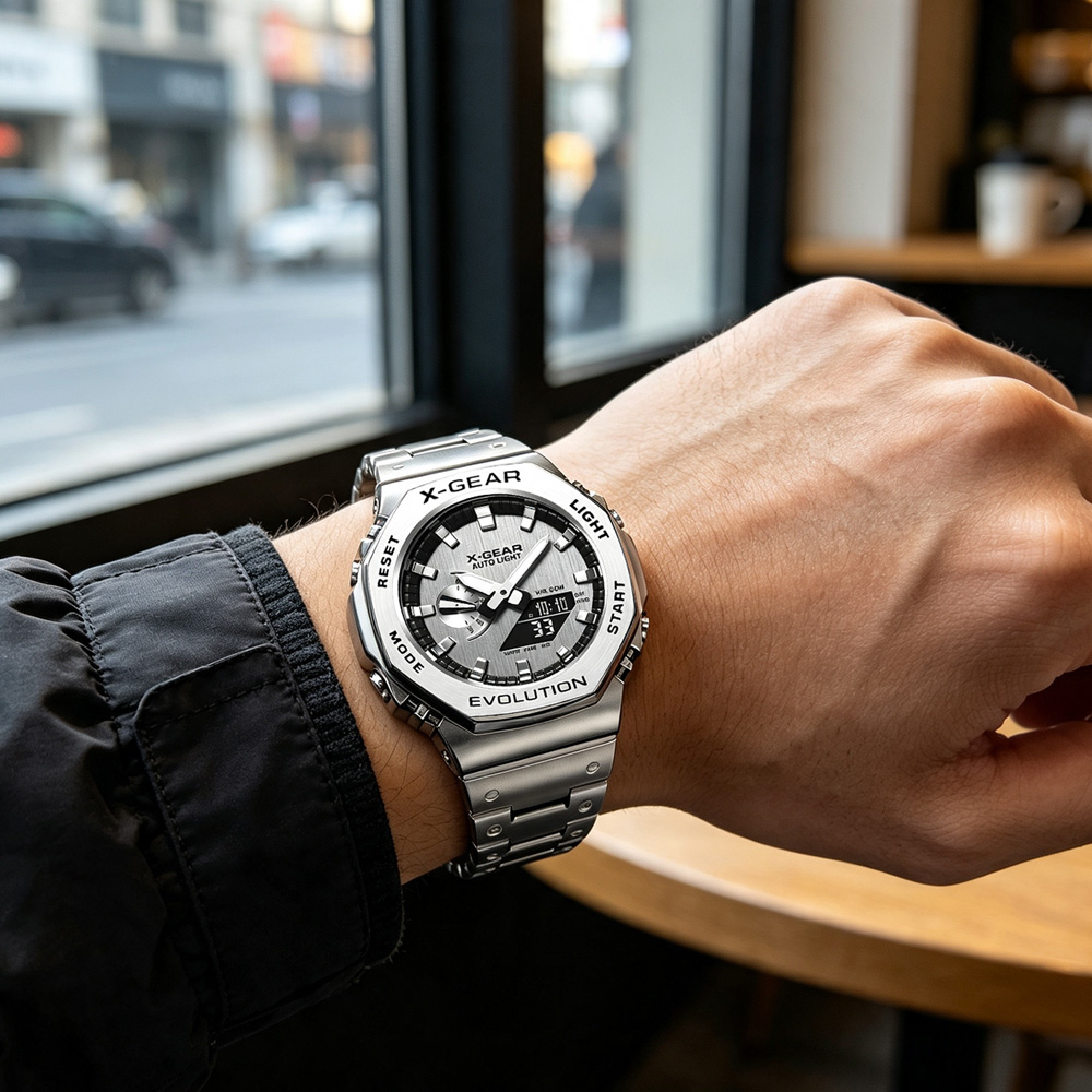 X-GEAR デュアルディスプレイデジタルスポーツウォッチ  - Smartwatch Touch のレビューと価格