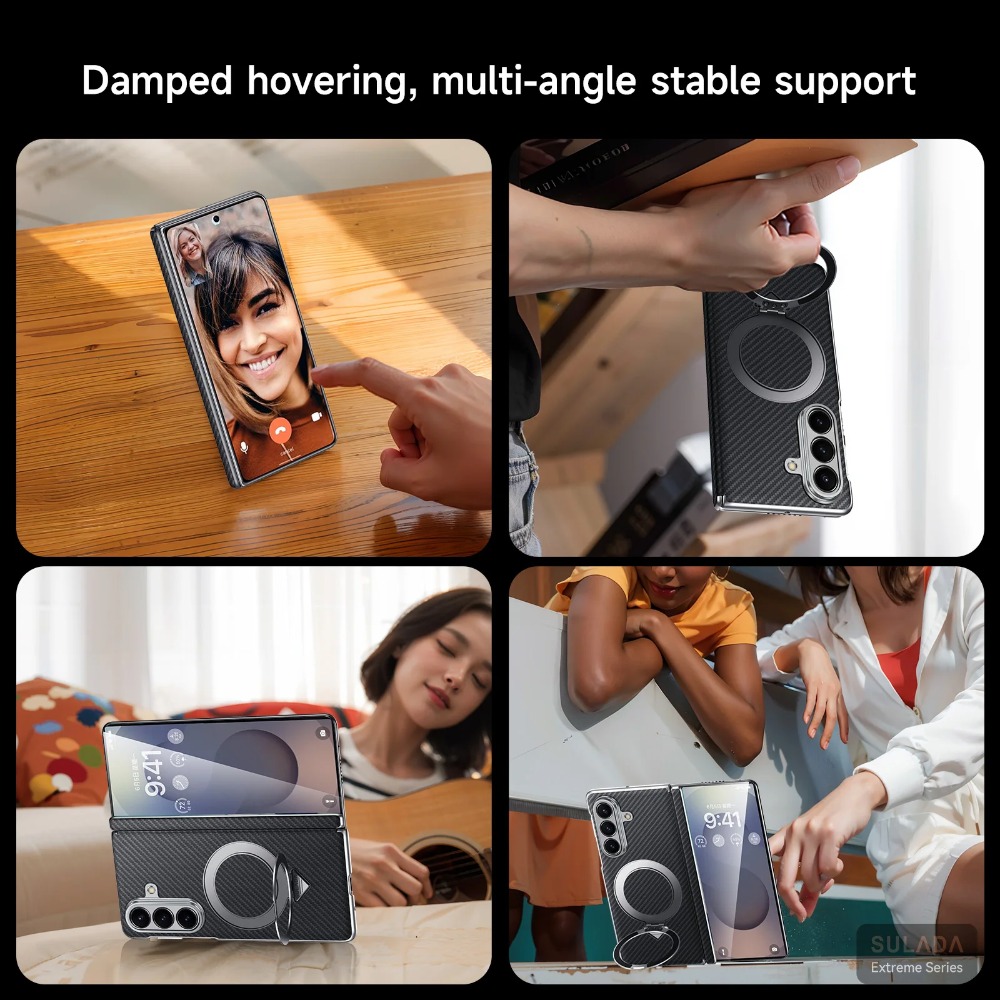 ビジネスカーボンファイバー磁気リングスタンド付きSamsun - Magnetic Charging Stand のレビューと価格