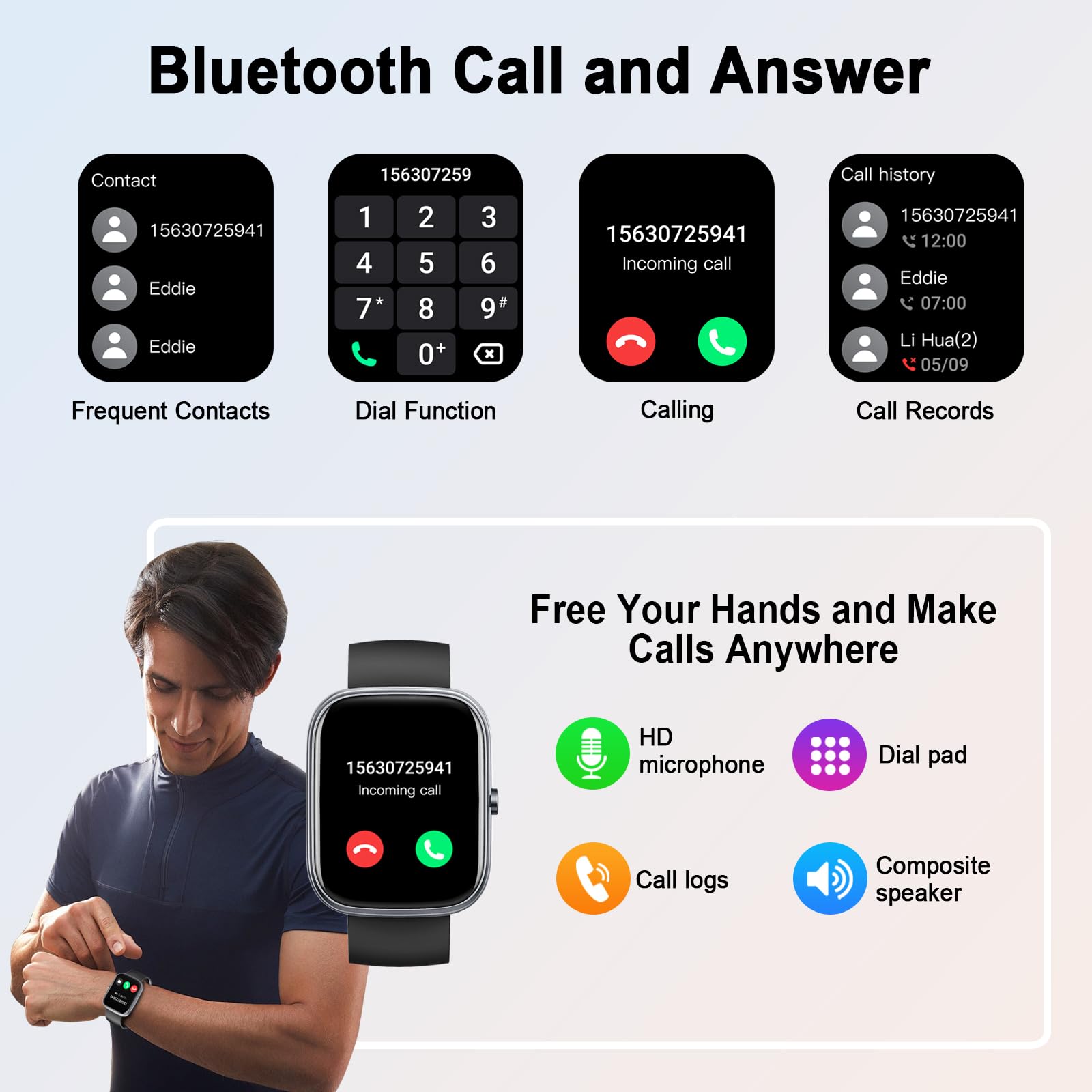 1.91インチのコネクテッドウォッチ,防水IP68,身体活動 - Smartwatch Faces のレビューと価格