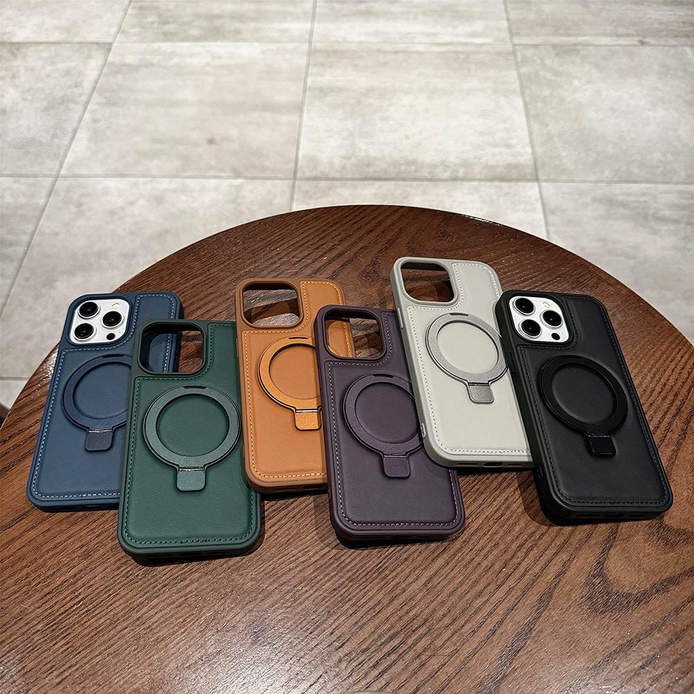 PUレザー製マグネットケース Apple iPhone 17 - Magnetic Charging Stand のレビューと価格