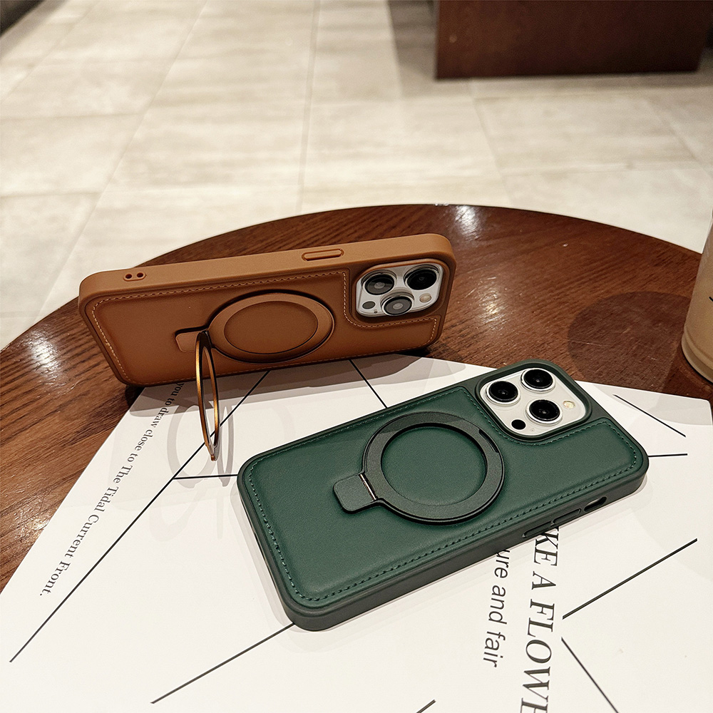 PUレザー製マグネットケース Apple iPhone 17 - Magnetic Charging Stand のレビューと価格