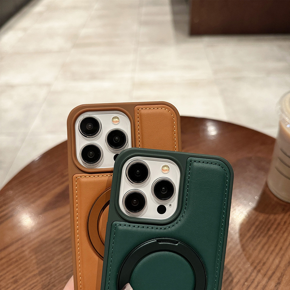 PUレザー製マグネットケース Apple iPhone 17 - Magnetic Charging Stand のレビューと価格