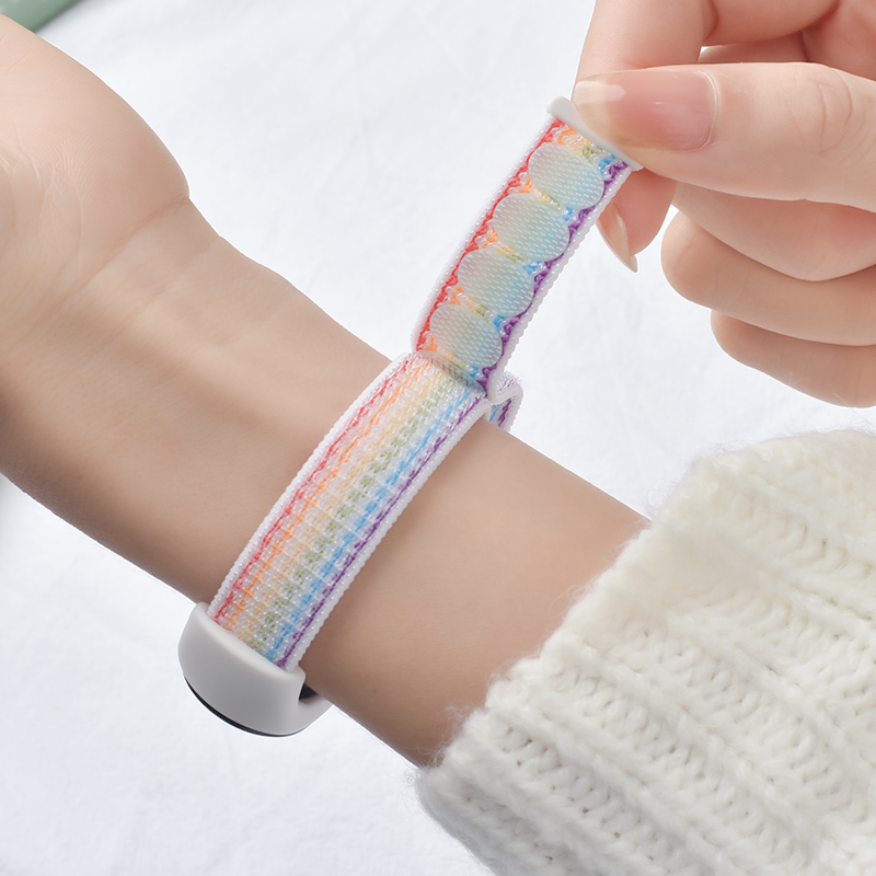 Xiaomi Mi Band 3用ナイロンストラップ,スマー - Smartwatch Watch Accessories For Women のレビューと価格