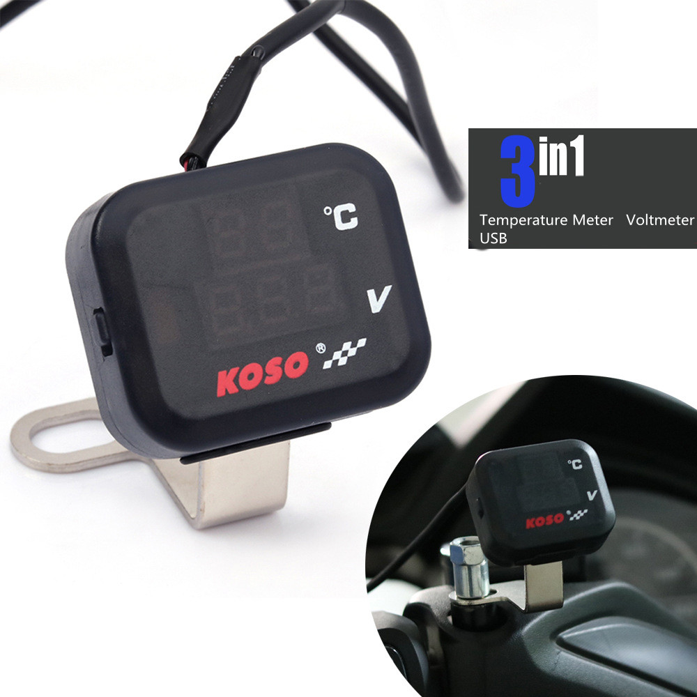Koso-ユニバーサルモーターサイクル電圧計,温度計インジケ - Smartwatch Universal のレビューと価格