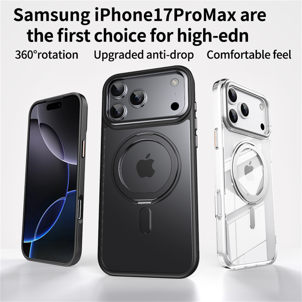 高級メタルリングスタンド付きクリアスマホケース iPhone - Magnetic Charging Stand のレビューと価格